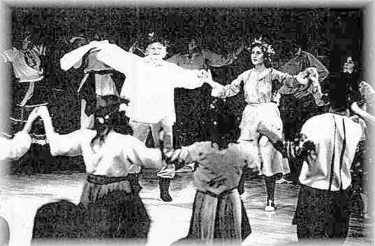 Bernhard Wosien and Gabriele, Sacred Dance Festival, Findhorn 1982.