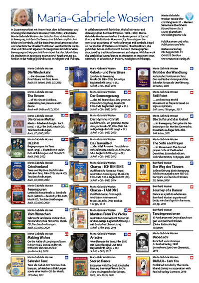 Maria-Gabriele Wosien Flyer 2024